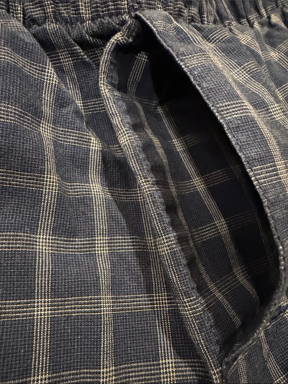 GAP MENS BLUE WINDOWPANE PLAID COTTON LOUNGE PANTS SIZE SMALL 30-31 - Picture 5 of 9